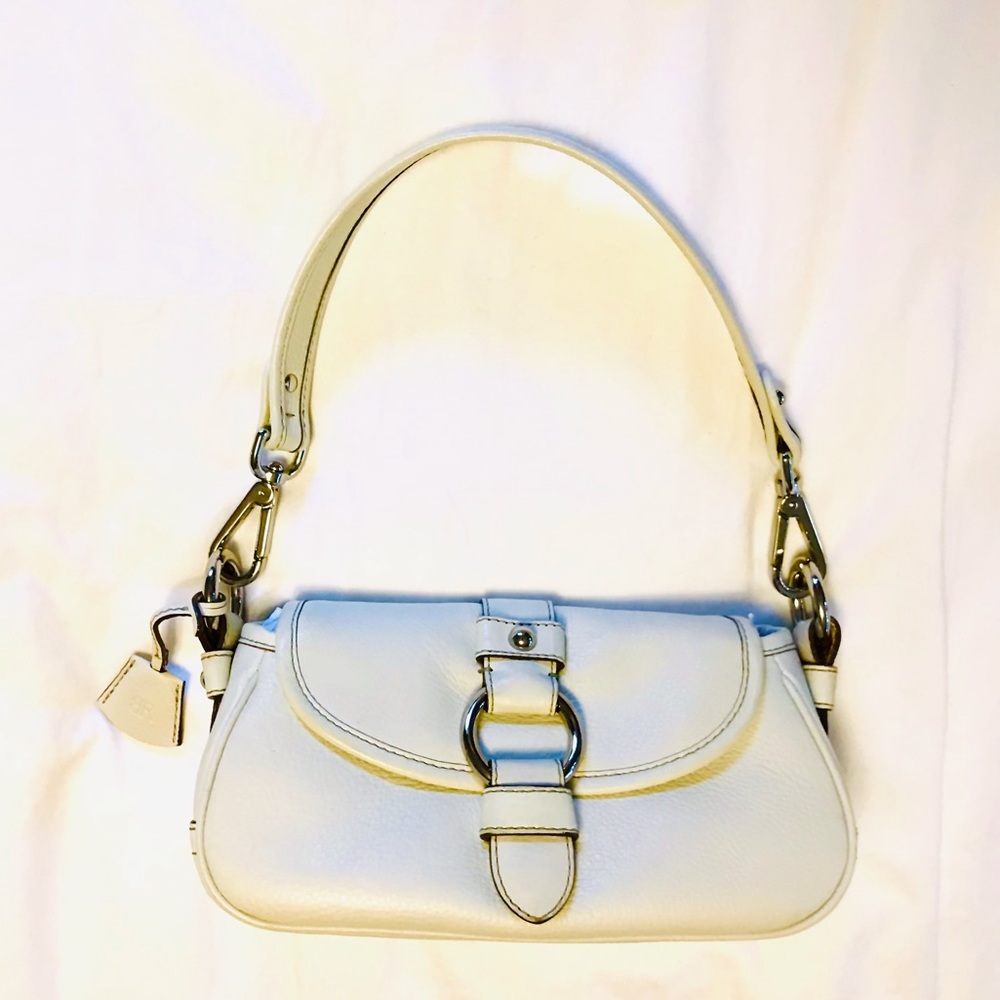 Banana Republic White leather hand bag
